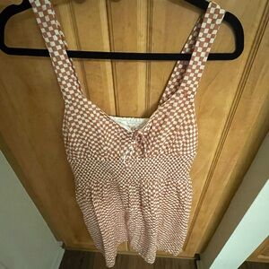 American Eagle Checkered Tank Dress